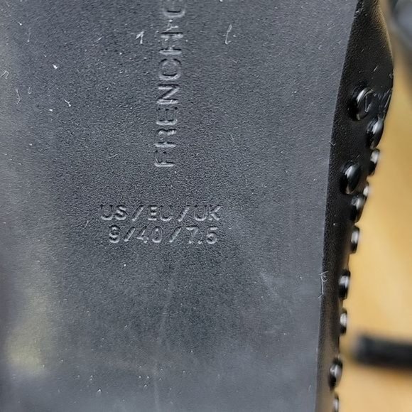 French Connection Womens Leather Ellis Studded D'Orsay Dress Pump Black Size 9 - Picture 11 of 12